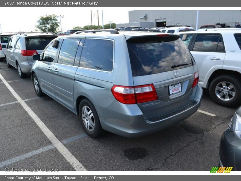 Ocean Mist Metallic / Gray 2007 Honda Odyssey EX