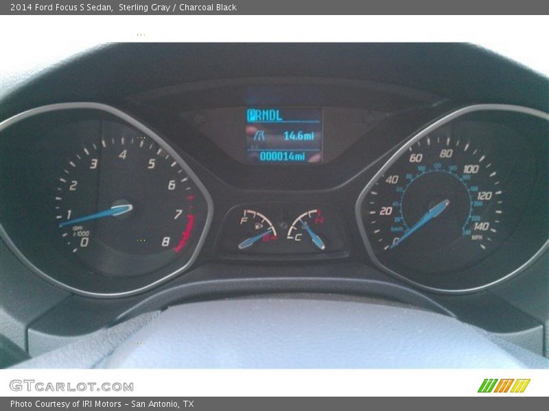 Sterling Gray / Charcoal Black 2014 Ford Focus S Sedan