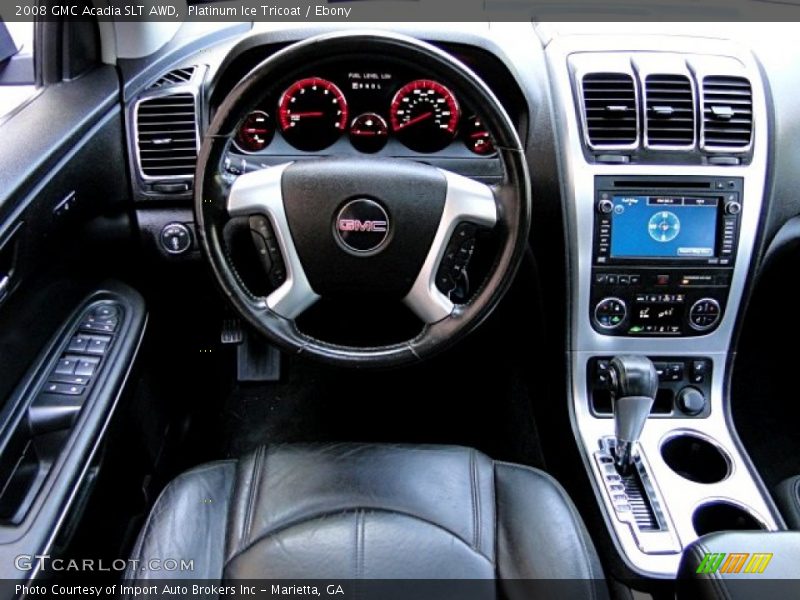 Platinum Ice Tricoat / Ebony 2008 GMC Acadia SLT AWD