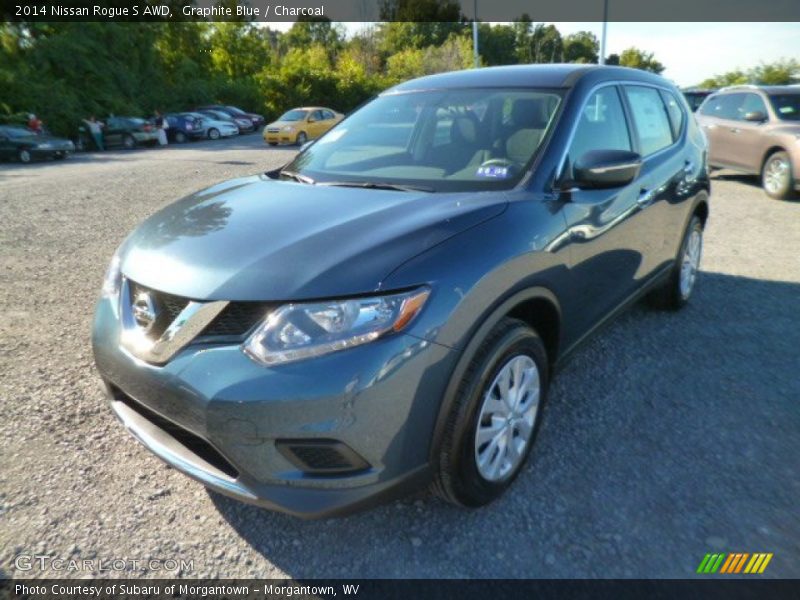 Graphite Blue / Charcoal 2014 Nissan Rogue S AWD