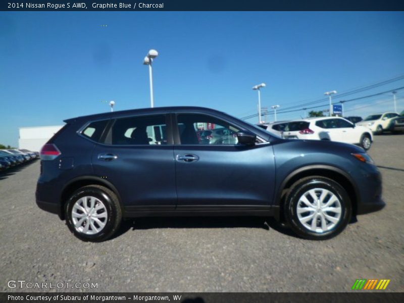 Graphite Blue / Charcoal 2014 Nissan Rogue S AWD