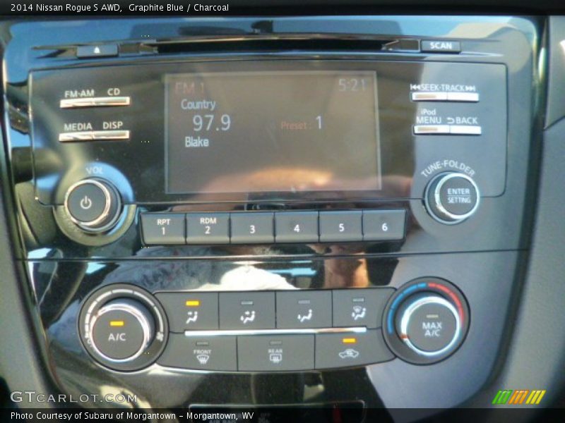 Graphite Blue / Charcoal 2014 Nissan Rogue S AWD