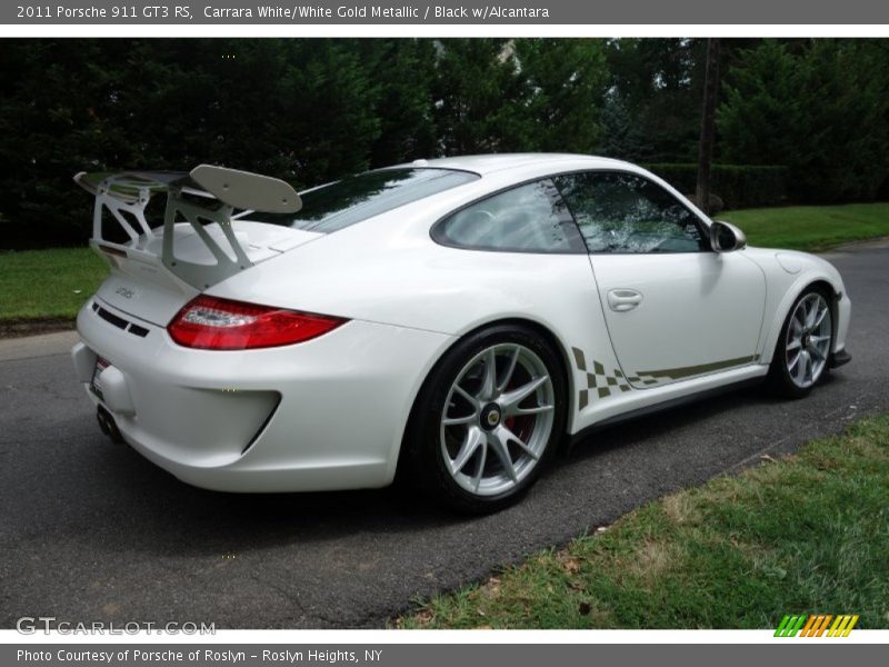 Carrara White/White Gold Metallic / Black w/Alcantara 2011 Porsche 911 GT3 RS