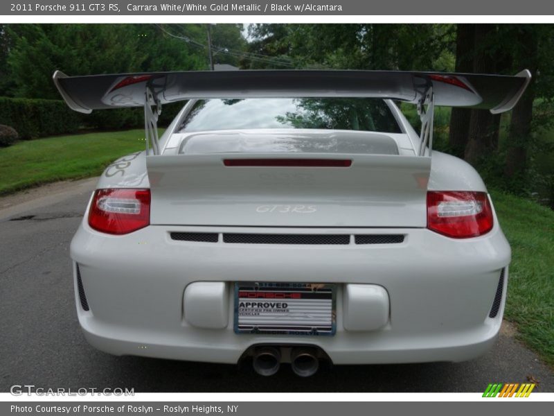 Carrara White/White Gold Metallic / Black w/Alcantara 2011 Porsche 911 GT3 RS