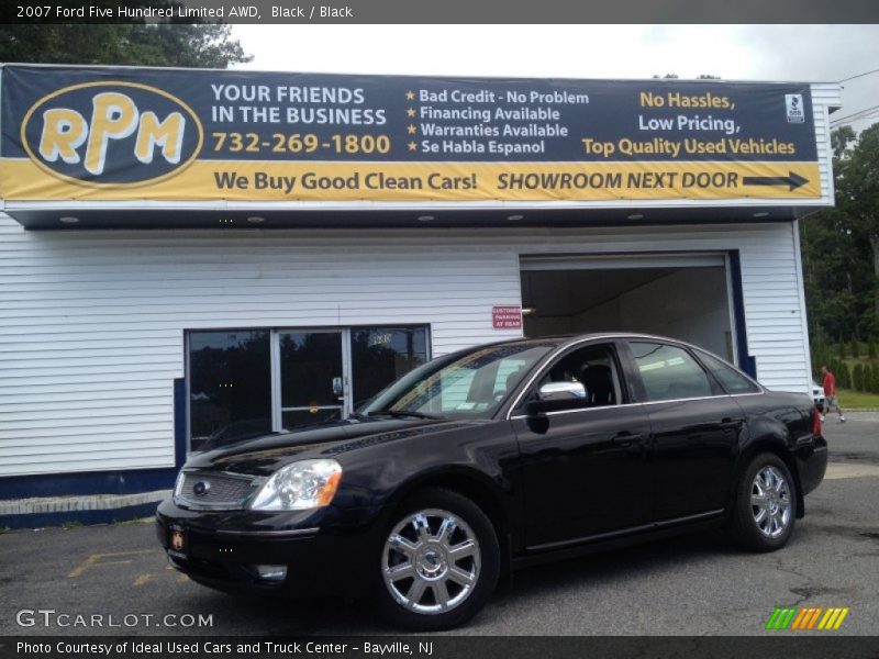 Black / Black 2007 Ford Five Hundred Limited AWD