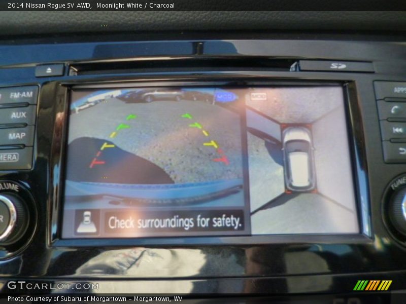 Moonlight White / Charcoal 2014 Nissan Rogue SV AWD