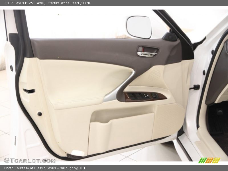 Starfire White Pearl / Ecru 2012 Lexus IS 250 AWD