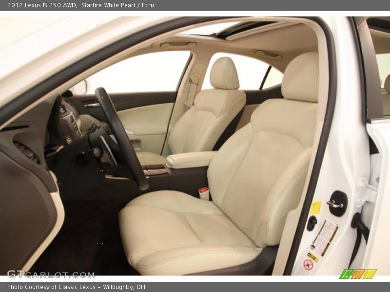 Starfire White Pearl / Ecru 2012 Lexus IS 250 AWD