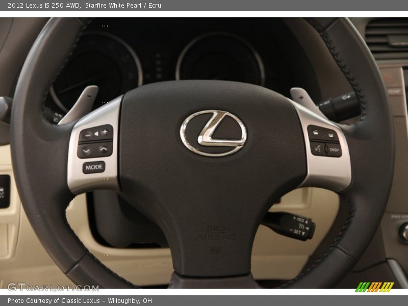 Starfire White Pearl / Ecru 2012 Lexus IS 250 AWD