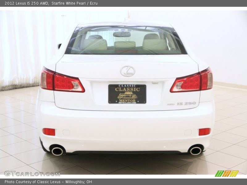 Starfire White Pearl / Ecru 2012 Lexus IS 250 AWD