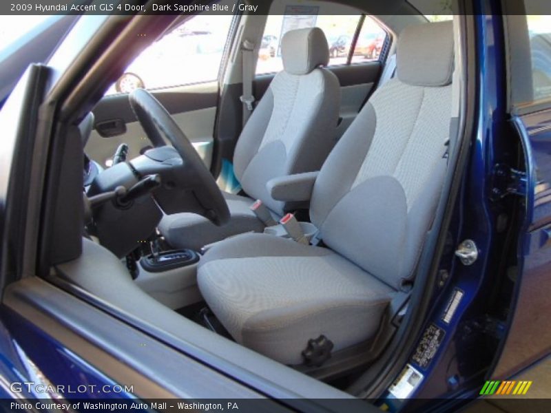 Dark Sapphire Blue / Gray 2009 Hyundai Accent GLS 4 Door