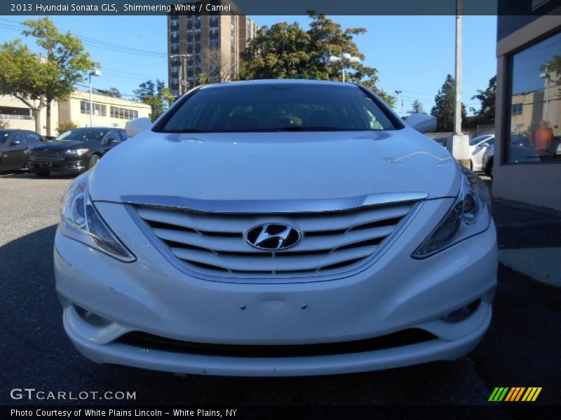 Shimmering White / Camel 2013 Hyundai Sonata GLS