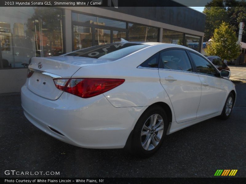 Shimmering White / Camel 2013 Hyundai Sonata GLS