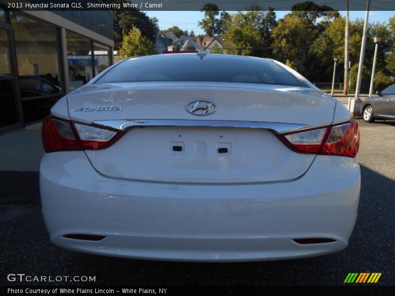 Shimmering White / Camel 2013 Hyundai Sonata GLS