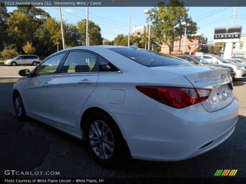 Shimmering White / Camel 2013 Hyundai Sonata GLS