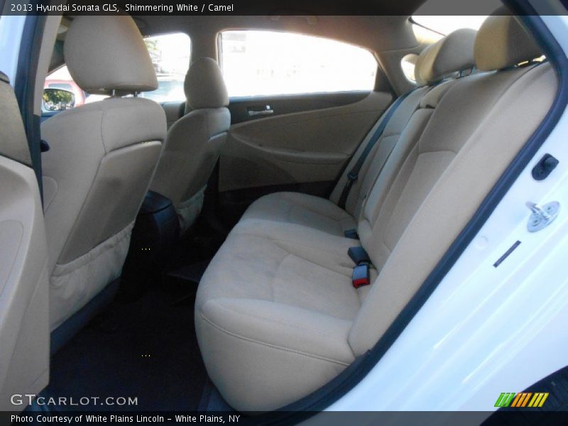 Shimmering White / Camel 2013 Hyundai Sonata GLS