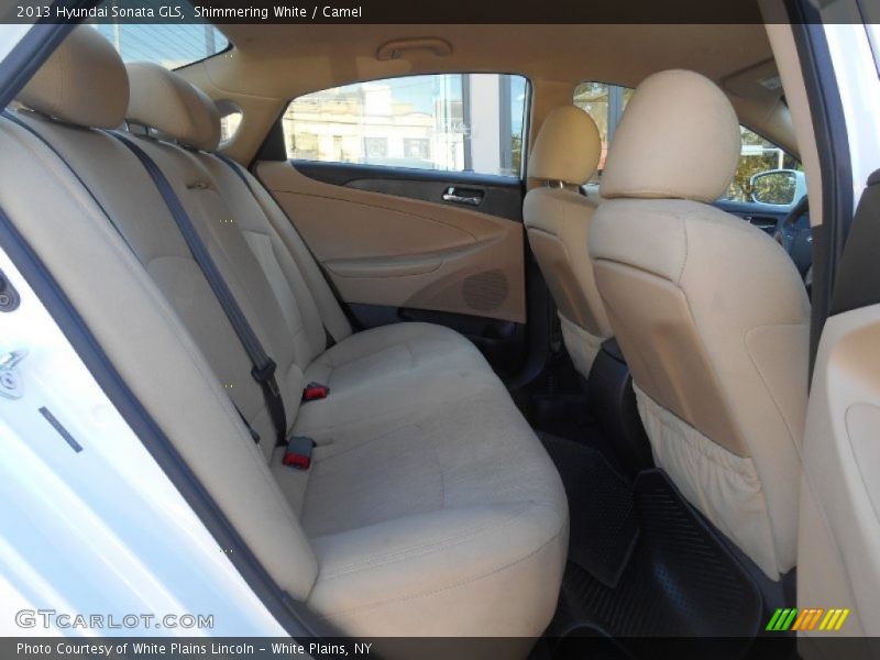 Shimmering White / Camel 2013 Hyundai Sonata GLS