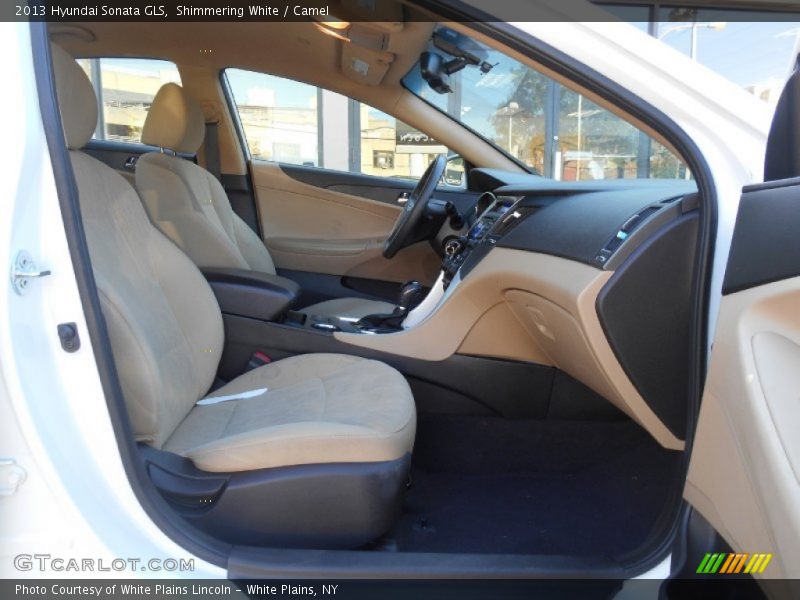 Shimmering White / Camel 2013 Hyundai Sonata GLS