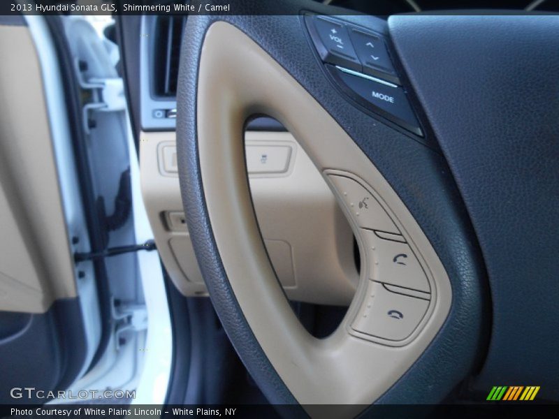 Shimmering White / Camel 2013 Hyundai Sonata GLS