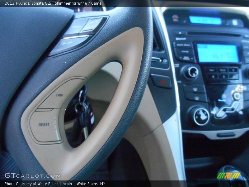 Shimmering White / Camel 2013 Hyundai Sonata GLS