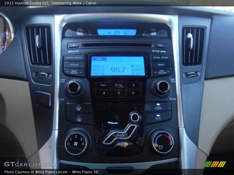 Shimmering White / Camel 2013 Hyundai Sonata GLS