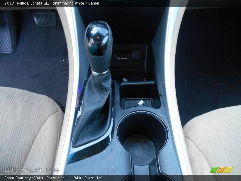 Shimmering White / Camel 2013 Hyundai Sonata GLS