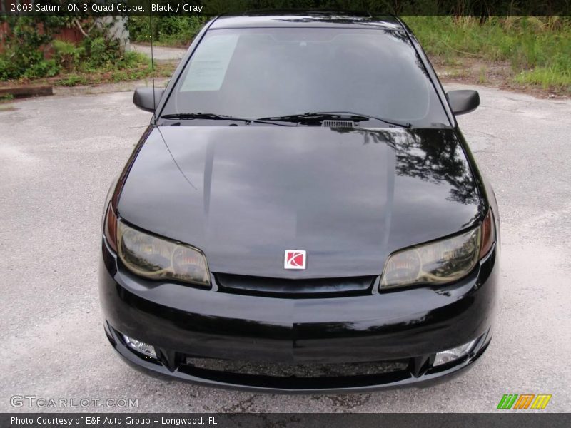 Black / Gray 2003 Saturn ION 3 Quad Coupe