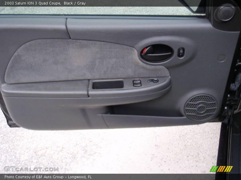 Black / Gray 2003 Saturn ION 3 Quad Coupe