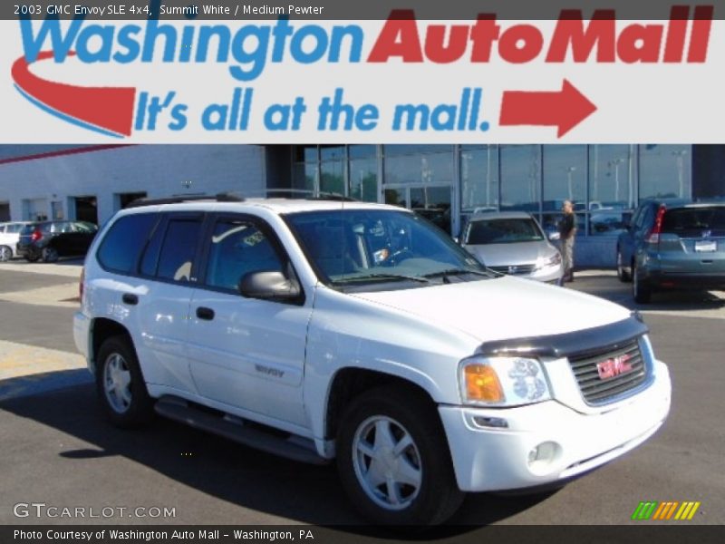 Summit White / Medium Pewter 2003 GMC Envoy SLE 4x4