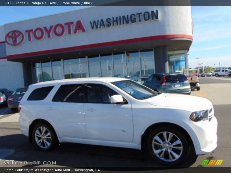 Stone White / Black 2012 Dodge Durango R/T AWD