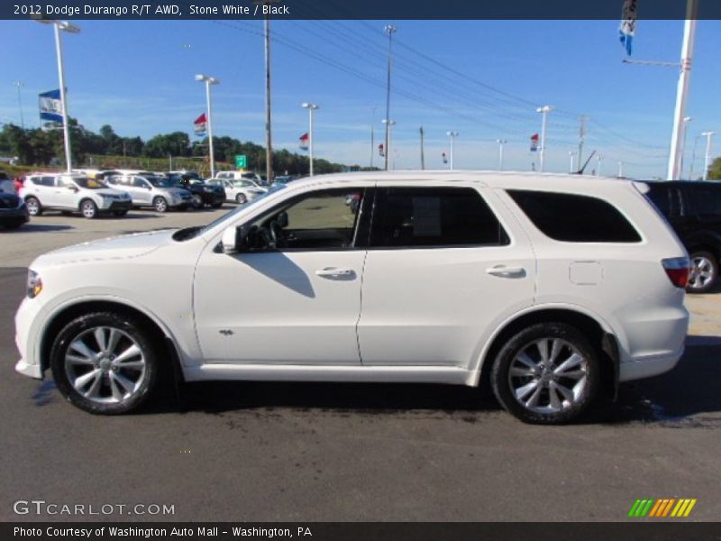 Stone White / Black 2012 Dodge Durango R/T AWD