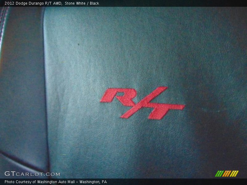 Stone White / Black 2012 Dodge Durango R/T AWD