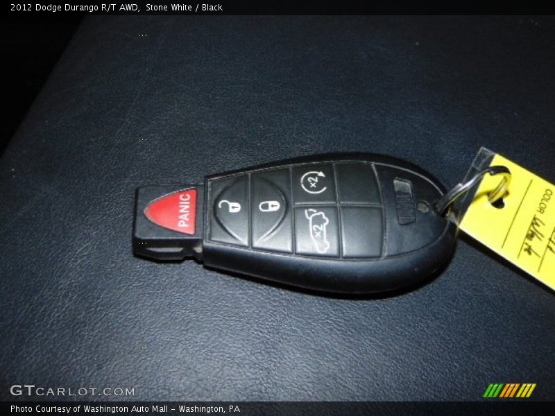 Stone White / Black 2012 Dodge Durango R/T AWD