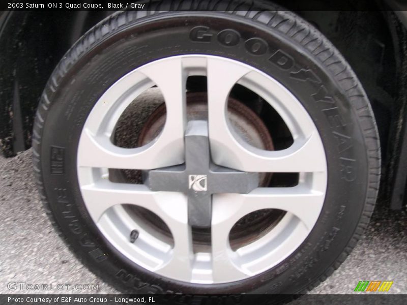 Black / Gray 2003 Saturn ION 3 Quad Coupe