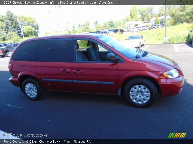 Inferno Red Crystal Pearl / Medium Slate Gray 2007 Chrysler Town & Country