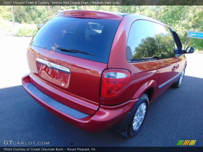 Inferno Red Crystal Pearl / Medium Slate Gray 2007 Chrysler Town & Country