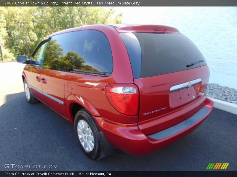 Inferno Red Crystal Pearl / Medium Slate Gray 2007 Chrysler Town & Country