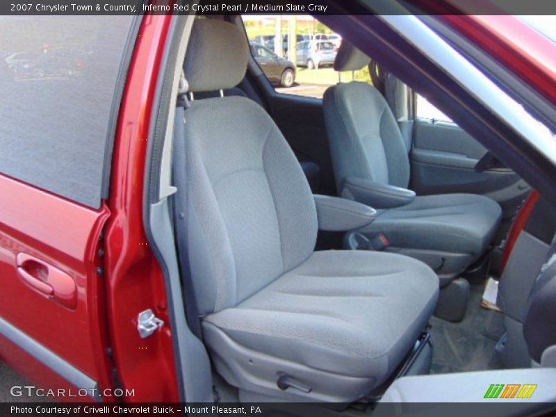 Inferno Red Crystal Pearl / Medium Slate Gray 2007 Chrysler Town & Country