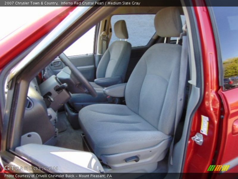 Inferno Red Crystal Pearl / Medium Slate Gray 2007 Chrysler Town & Country