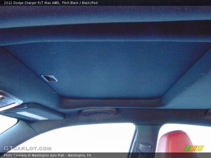 Pitch Black / Black/Red 2012 Dodge Charger R/T Max AWD