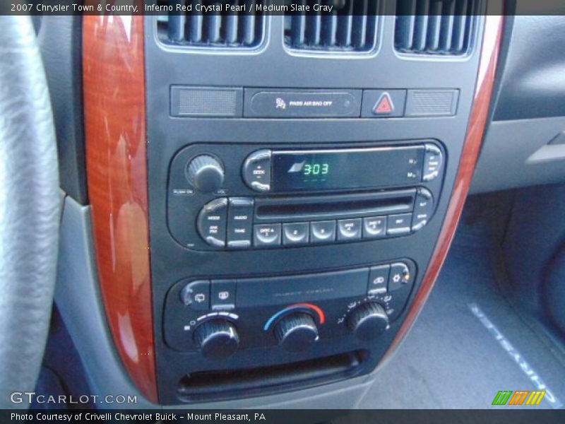 Inferno Red Crystal Pearl / Medium Slate Gray 2007 Chrysler Town & Country