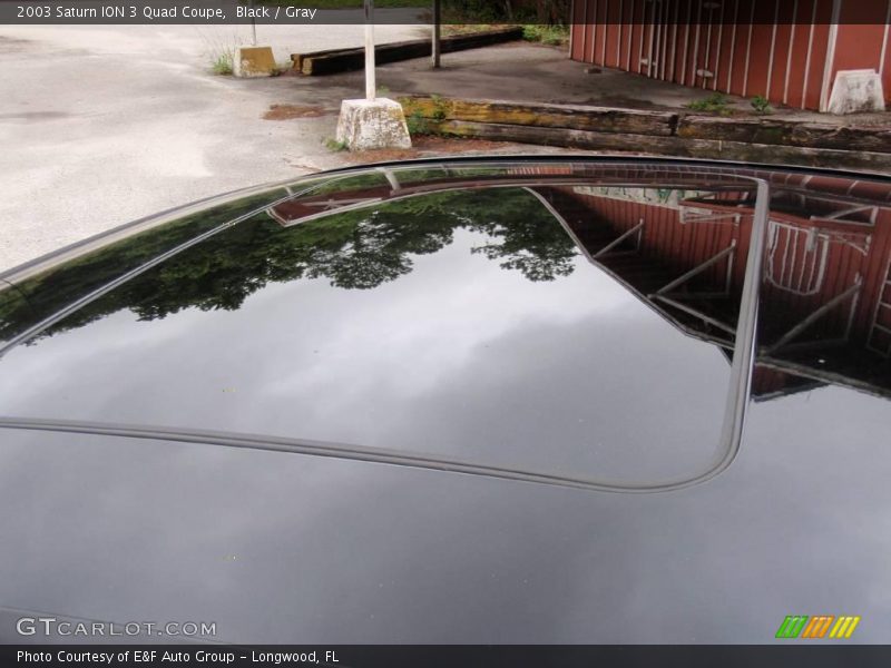Black / Gray 2003 Saturn ION 3 Quad Coupe