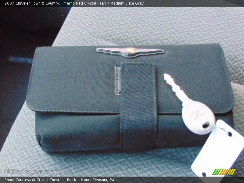 Inferno Red Crystal Pearl / Medium Slate Gray 2007 Chrysler Town & Country