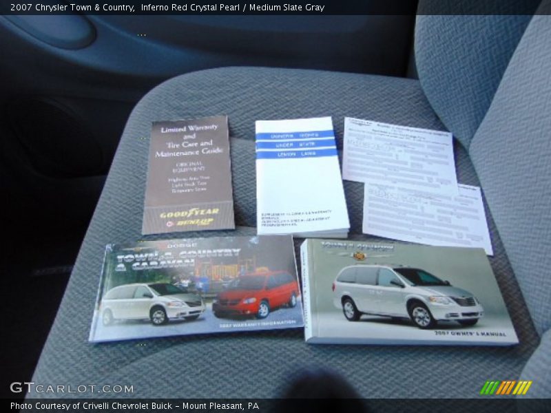 Inferno Red Crystal Pearl / Medium Slate Gray 2007 Chrysler Town & Country