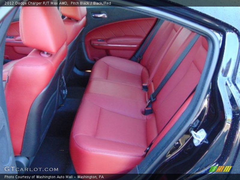 Pitch Black / Black/Red 2012 Dodge Charger R/T Max AWD