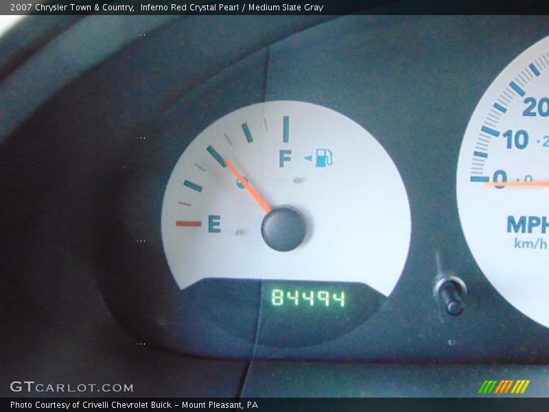 Inferno Red Crystal Pearl / Medium Slate Gray 2007 Chrysler Town & Country