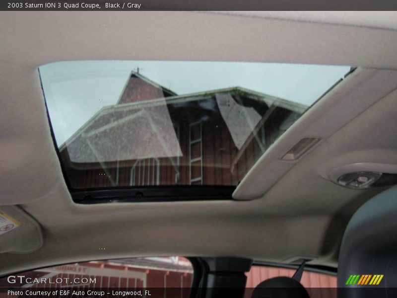 Black / Gray 2003 Saturn ION 3 Quad Coupe