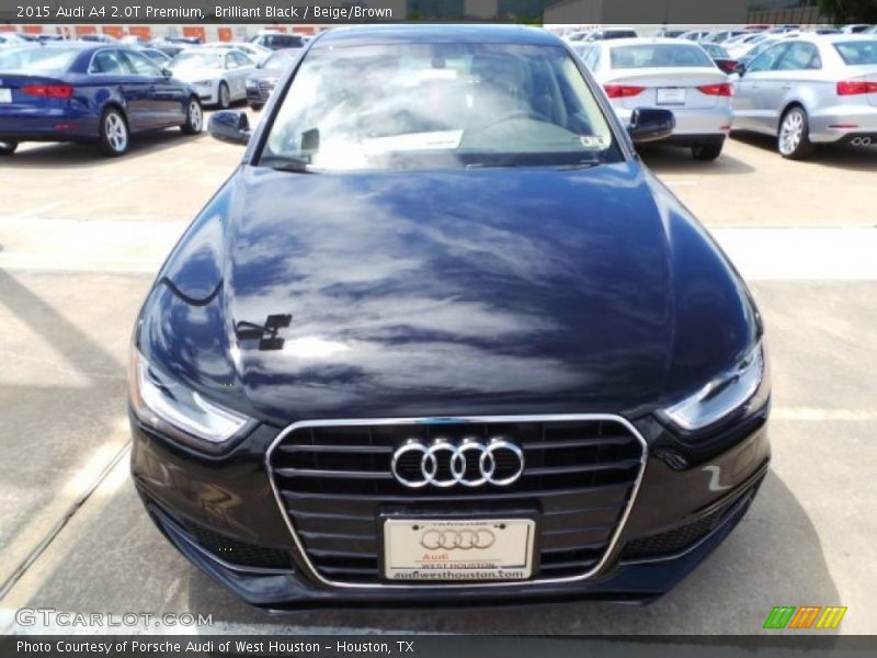Brilliant Black / Beige/Brown 2015 Audi A4 2.0T Premium