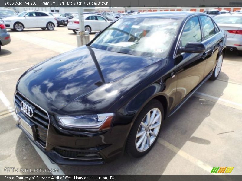 Brilliant Black / Beige/Brown 2015 Audi A4 2.0T Premium