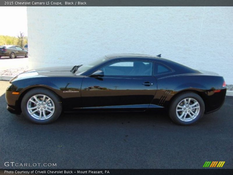 Black / Black 2015 Chevrolet Camaro LS Coupe